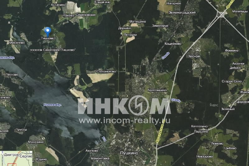 Коттеджный поселок располагается в 28км от МКАД, между Ярославским и Дмитровским шоссе, в с.Тишково
