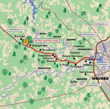 Карта новая рига московская область