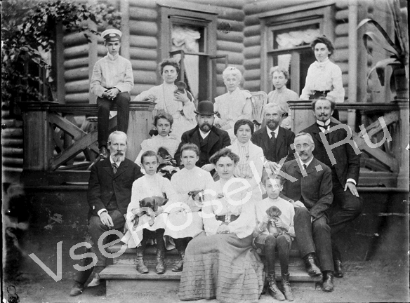 Семья Щукиных на даче в Кунцеволо. В 1868 го­ду по­том­ствен­ный по­чет­ный граж­да­нин 
